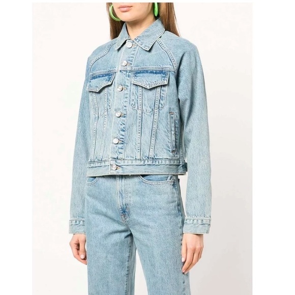 SLVRLAKE Raglan Trucker Jean Jacket Medium - Picture 7 of 10